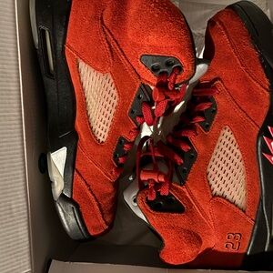 Red and Black Athletic Sneakers